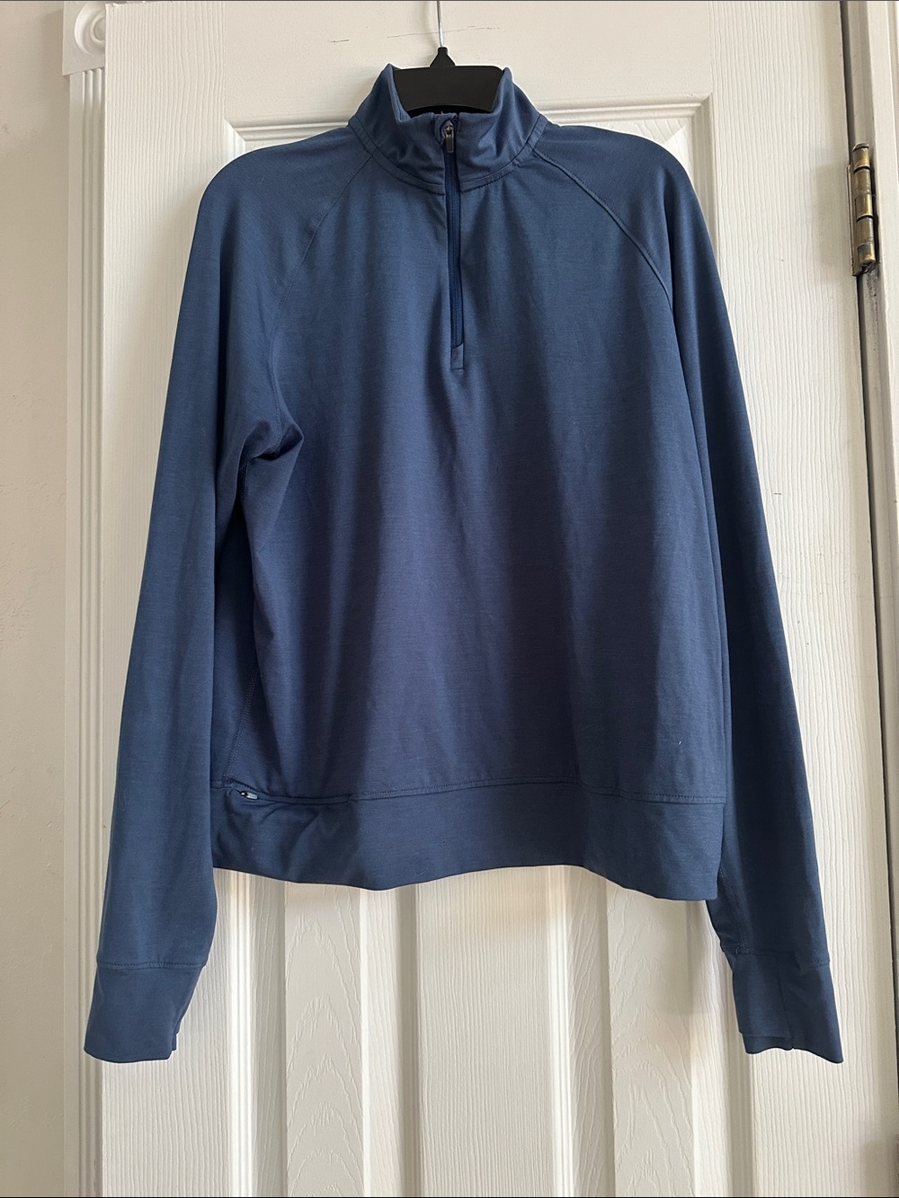 REI Slate Blue Half-Zip Long Sleeve Pullover
